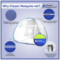 Classic Strong 30GSM Polyster Mosquito Net King Orange thumbnail
