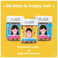 Sulo Nutrition Combo Pack of 2 Jar of Happy Hair Gummies for Women and 1 Jar of Happy Hair Gummies for Men (60 Each) with Neem Wood Comb Free thumbnail