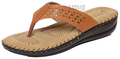 Trase Doctor Ortho Slippers for Women & Girls Light weight, Soft Footbed with Flip Flops 4 UK Tan & Gold thumbnail