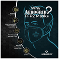 Aerogrid FFP2 6 Layer BIS Certified Premium N95 Mask Pink with Adjustable White Head Loop thumbnail