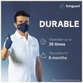 Livinguard Street 2 Layer Cotton Face Mask Large Red thumbnail