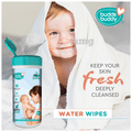 Buddsbuddy Olive Oil Babycare Wet Wipes with Aloe Vera & Vitamin E (80 Each) thumbnail