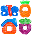 Buddsbuddy BPA Free Water Filled Teether 4m+ Double Color Multicolor thumbnail