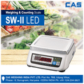 CAS SW113 Premium Digital Weighing Scale Rechargeable Battery & Adapter High Brightness Dual LED Display (3kg x 100mg) thumbnail