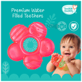 Buddsbuddy Single Color BPA free Water Filled 4m+ Teether Red thumbnail