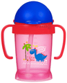 Buddsbuddy BPA Free Anti Spill Design Dolly Baby Straw Sipper Cup Red thumbnail