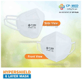 CP-Med N95 FFP2 Hypashield 6 Layers Anti-Bacterial Mask with Earloop Universal White thumbnail