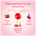 Kapiva Apple Cider Vinegar Gummies Strawberry thumbnail