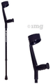 Be Safe Forever Elbow Support Walker Stick Height Adjustable Black thumbnail