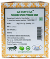 Getmytea Turmeric Spiced Herbal Infusion Pyramid Bag (2gm Each) thumbnail
