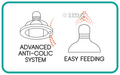 Buddsbuddy Choice+ Glass Feeding Bottle 250ml Green thumbnail