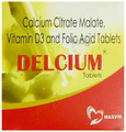 Masvik Delcium Calcium Citrate Malate, Vitamin D3 and Folic Acid Tablet thumbnail
