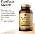 Solgar Glycine 500mg Vegetable Capsule thumbnail