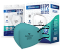 Aerogrid FFP2 6 Layer BIS Certified Premium N95 Mask Green with Adjustable Black Head Loop thumbnail
