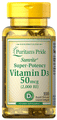 Puritan's Pride Sunvite Super-Potency Vitamin D3 50mcg (2000IU) Rapid Release Liquid Softgel thumbnail