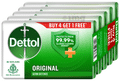 Dettol Original Bathing Soap Bar 125gm Each (Buy 4 Get 1 Free) thumbnail