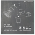 WaterScience CLEO SFU 717 Shower & Tap Filter for Hard Water | For Borewell/Tanker Water | Reduce Hairfall | thumbnail
