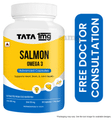 Salmon Omega 3 Fish Oil 1000mg Capsule | High absorption | Helps manage cholesterol | by Tata 1mg thumbnail