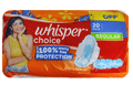 Whisper Choice Wings Sanitary Pads Regular thumbnail