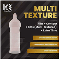K2 Combo Pack of Dotted Condom Chocolate,Banana,Extra Time(10Pc Each) Strawberry,Vanilla,Grapes(3pc Each) thumbnail