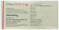 Crina-NCR 15mg Tablet thumbnail