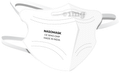 Nasomask N95 Anti-Pollution Face Mask with Headloop New Design White thumbnail