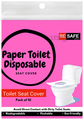 Be Safe Forever Disposable Paper Toilet Seat Cover (10 Each) Pink thumbnail