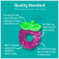 Buddsbuddy Double Color BPA free Water Filled 4m+ Teether Maroon thumbnail