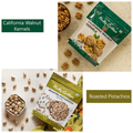 Nutty Gritties Combo Pack of Roasted Pistachios, California Walnut Kernels, Indian Long Raisins, Jumbo California Almonds, Jumbo Cashew Nuts (200gm Each) thumbnail