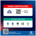 Aerogrid FFP2 BIS Certified 5 Layer N95 Mask White with Adjustable Red Head loop thumbnail