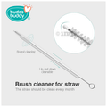 Buddsbuddy 5 in 1 Ultima Baby Feeding Bottle, Nipple, Straw Brush Cleaner Pink thumbnail