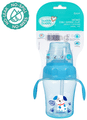Buddsbuddy BPA Free Anti Spill Design Momo 2 in 1 Baby Sipper (Spout + Straw) Cup Blue thumbnail