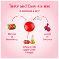 Kapiva Apple Cider Vinegar Gummies Strawberry thumbnail
