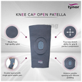 Tynor D 05 Knee Cap Open Patella XXL Grey thumbnail