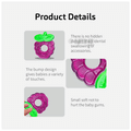 Buddsbuddy Double Color BPA free Water Filled 4m+ Teether Maroon thumbnail