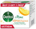Dettol & Moms Soap Buy 3 Get 1 Free (75gm Each) with Citrus Fragrance thumbnail