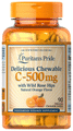 Puritan's Pride C 500mg with Wild Rose Hips Chewable Tablet Natural Orange thumbnail