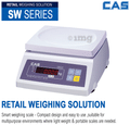 CAS SWLR2 Electronic Rechargeable Weighing Scale with Dual Display (2kg x 0.2g) thumbnail