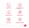 Tidy Sleep Water Proof & Washable Baby Care Dry Sheet & Bed Protector Large Lilac thumbnail