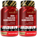 MuscleXP Iron + Folic Acid Blood Booster Daily Vital Veg Capsule (60 Each) thumbnail