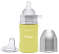 Dr. Flow Omega Thermosteel Vaccum Insulated Baby Bottle Yellow thumbnail