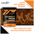 MuscleXP Beginner's Protein (1kg Each) Chocolate Fudge thumbnail