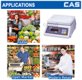 CAS SWLR2 Electronic Rechargeable Weighing Scale with Dual Display (2kg x 0.2g) thumbnail