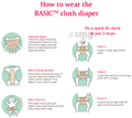 Basic Pocket Diaper with Dry Feel Pad Free Size Cupcake thumbnail