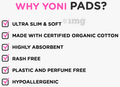 Yoni Organic Cotton Sanitary Pads Medium thumbnail