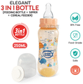 Buddsbuddy 3 in 1 Bottle (Feeding Bottle+Sipper+Cereal Feeder) 3m+ Brown Medium thumbnail