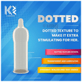K2 Combo Pack of Dotted Condom Chocolate,Banana,Extra Time(10Pc Each) Strawberry,Vanilla,Grapes(3pc Each) thumbnail