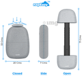 Napeazy Multiposture Ergonomic Pillow Black thumbnail