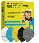 Tata 1mg BIS Approved FFP2 N95 Mask for Kids 5 Mask