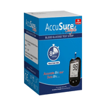 AccuSure Simple Blood Glucose Test Strip (Only Strip) | Diabetes Monitoring Devices